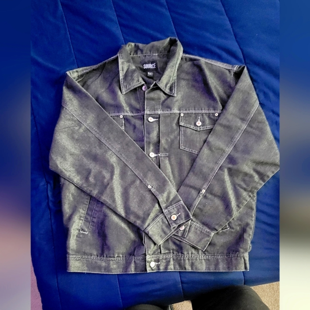 Source denim coat